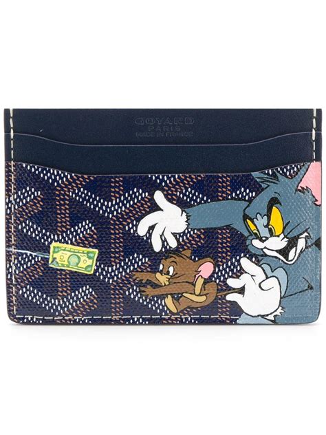 tom and jerry goyard|Goyard Tom And Jerry Print Card Holder in Blue .